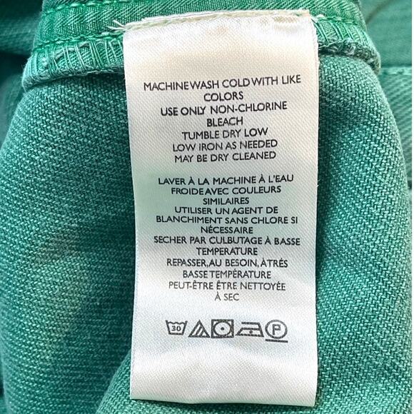 Free People We The Free Madison City Denim Jacket Size Medium Kelly Green NWT - Picture 7 of 8